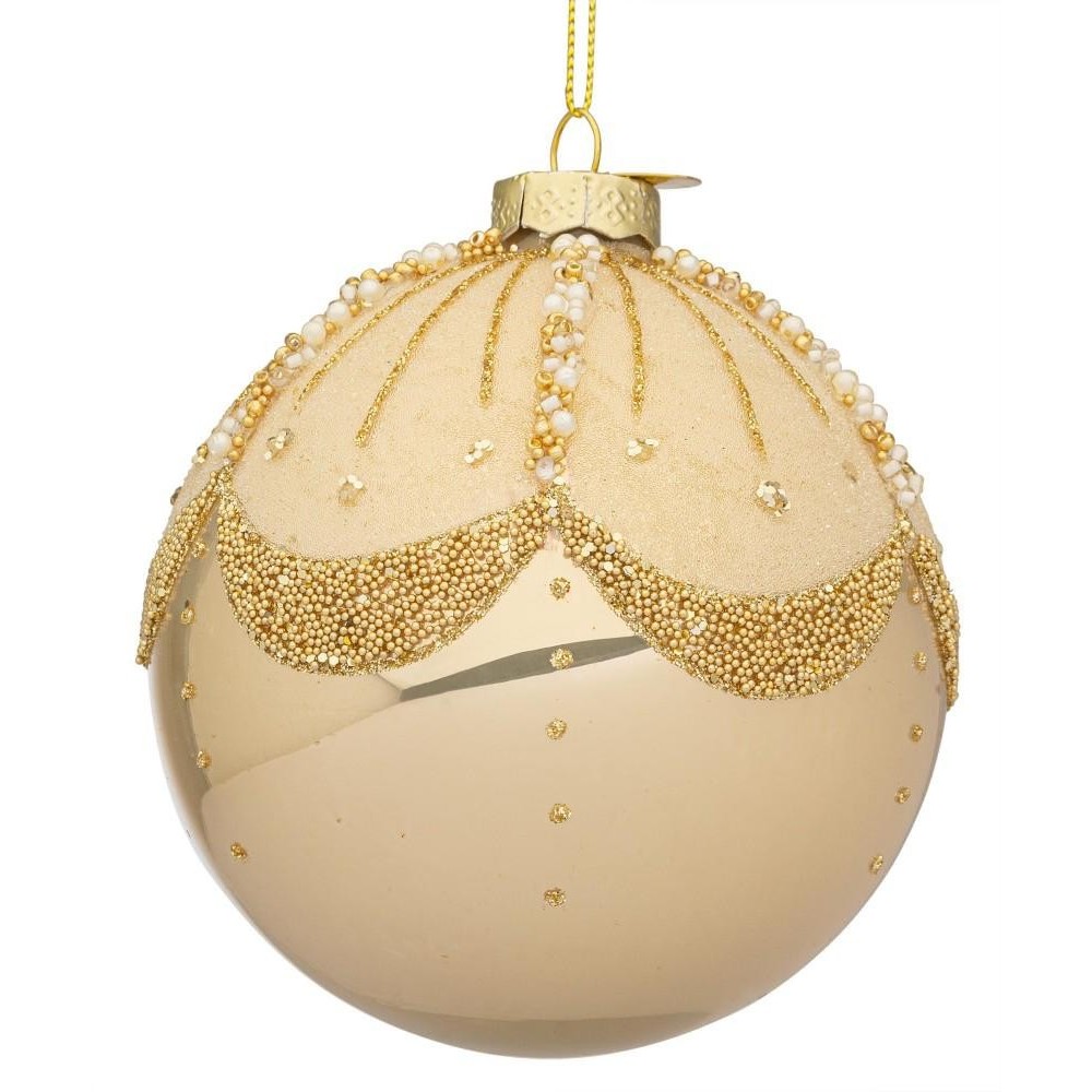 SFERA VETRO FRILLY CHAMPAGNE D.100